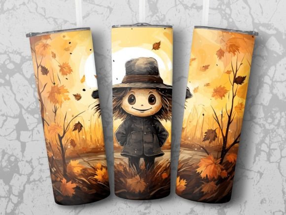 20oz Tumbler Wrap 2 PNG for Thanksgiving