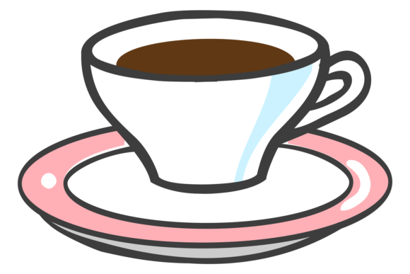 Coffee Cup Drawing. Hot Drink. Cafe Icon