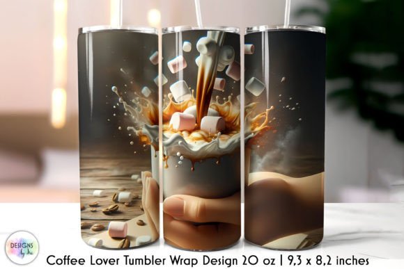 Coffee with Cookies Tumbler Wrap Design