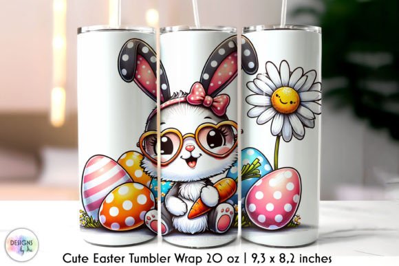 Groovy Easter Bunny Tumbler Wrap: Graphics & Tumbler Wraps