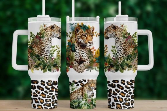 Leopard Print Tumbler Digital Download