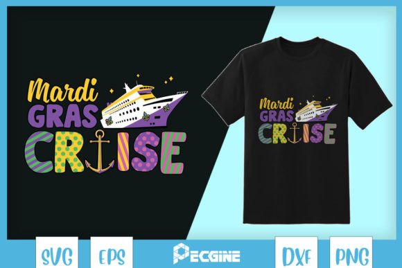 Mardi Gras Cruise SVG Graphics for Crafts & Content