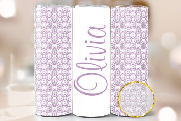 Pastel Purple Skinny Tumbler Wrap PNG: Graphics for Crafts & Content