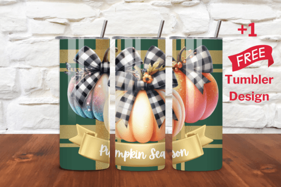 Pumpkin Season Tumbler Wrap 20oz: Graphics for On-Brand Tumbler Wraps
