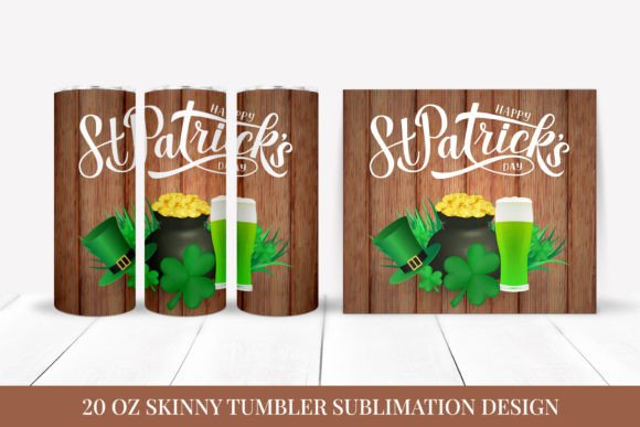 St. Patrick’s Day Skinny Tumbler Wrap: Graphics & Illustrations